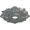 Ekena Millwork Riley Ceiling Medallion (Fits Canopies up to 4 5/8"), 18"OD x 3 1/2"ID x 1 1/2"P, Platinum CM18RLPLS - alternate 2